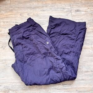 Lululemon Studio Pant II Liner Black Swan Purple Size 12 Relaxed Yoga Pants